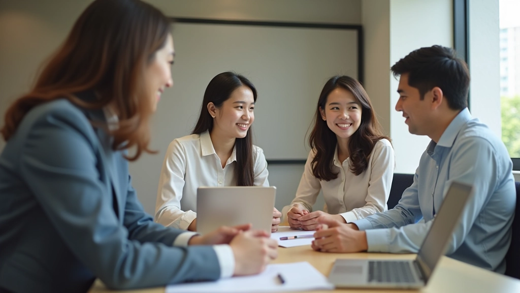 Financial advisor discussing home purchase options with young couple