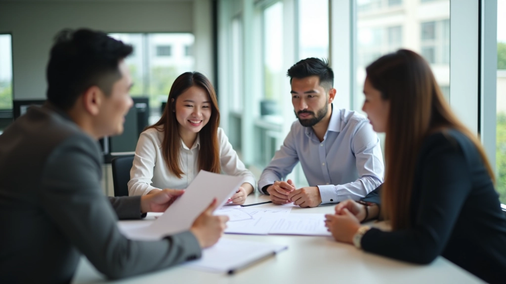 Team reviewing home financing documents