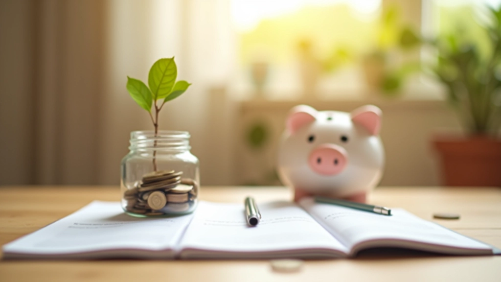 Transparent savings jar filled with coins and notes showing accumulated down payment funds